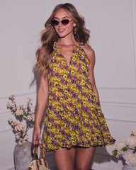 Fresh Pickings Floral Print Mini Dress