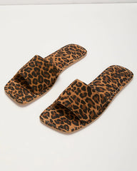 Alia Leopard Slide Sandals