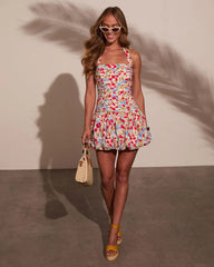 Braylie Bubble Hem Mini Dress