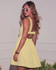 Amie Pleated Mini Dress