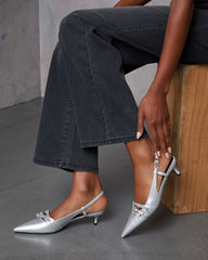 Cool Edge Slingback Kitten Heel