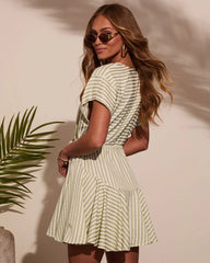 Dylann Striped Mini Dress