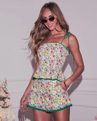 All In Floral Crop Top