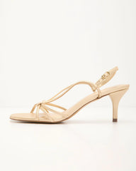 Amberline Strappy Metallic Heels