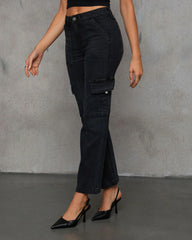 Dalton Super Stretch Straight Leg Cargo Jeans