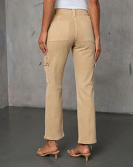 Hauser Stretch Cargo High Rise Jeans