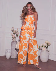 Gesibelle Peplum Strapless Top