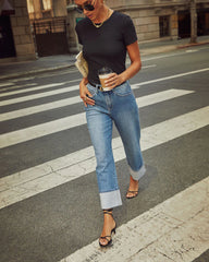 Ashland Stretch Super High Rise Straight Jeans