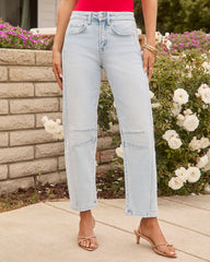 Free Cove Super Stretch High Rise Barrel Jeans