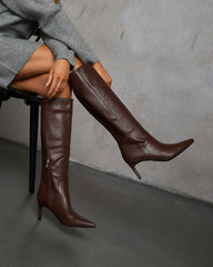 Celine Knee High Leather Boots