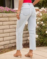Free Cove Super Stretch High Rise Barrel Jeans