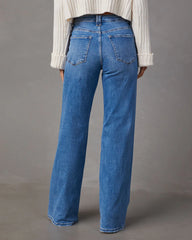 Charley High Rise Wide Leg Stretch Jeans