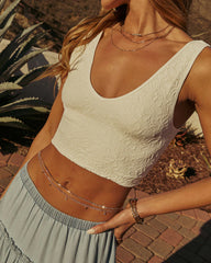 Chloe Lace Floral Crop Top