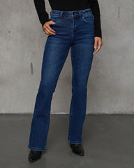 Dorina Super Stretch High Rise Flare Jeans