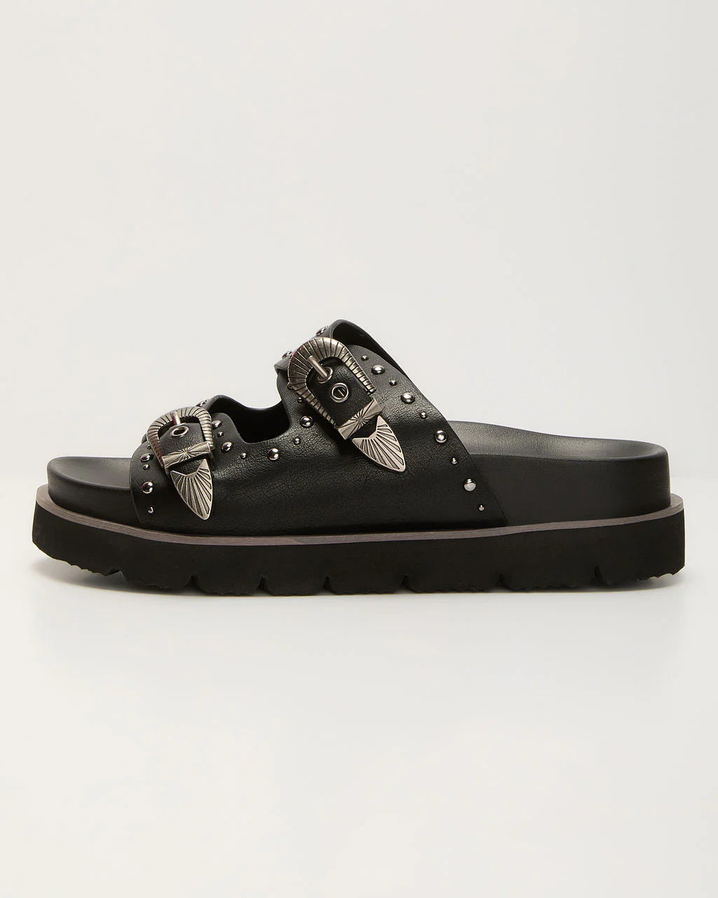 Hadyn Western Studded Buckle Sandal