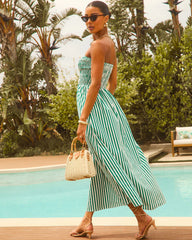 Forever Summer Striped Maxi Dress