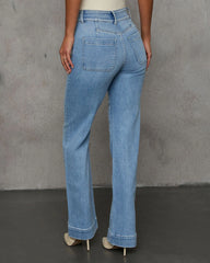 Found You Here Stretch High Rise Flare Jeans