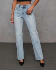 Clean Slate Super Stretch Straight Leg Jeans