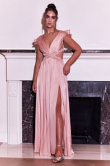 Long Sexy Prom Dress Cut Out Low Back