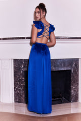 Long Sexy Prom Dress Cut Out Low Back