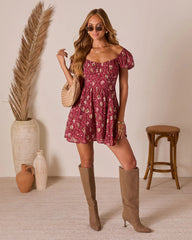 Adinna Scoop Neck Mini Dress