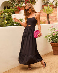 Eleanor A-Line Front Cutout Maxi Dress